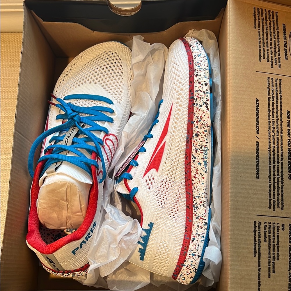 Altra Escalante (Paris) White and Red Running Shoes